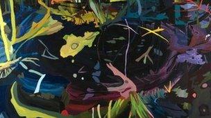 Clare Woods: 'Hill of Hurdles' 2010,