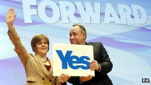 Nicola Sturgeon and Alex Salmond