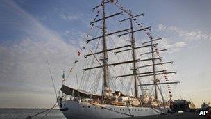 The Libertad at the port at Tema, outside Accra, Ghana October 20 2012.