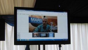 Doug McCuistion, the director of Nasa's Mars exploration programme, spoke to locals