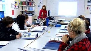 Irene Megaw teaching students