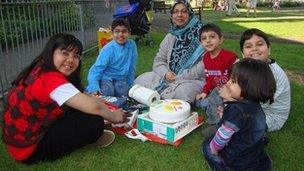 Sabah Usmani and her children who died in house fire in Harlow