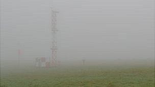 Fog at Guernsey Airport