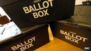 Ballot boxes