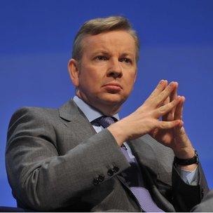 Education secretary Michael Gove