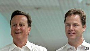 David Cameron and Nick Clegg