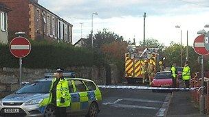 Fire scene