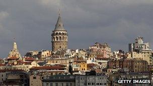 Galata Tower from the harbour