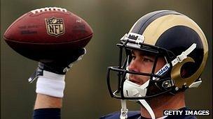 St Louis Rams training at Arsenal FC