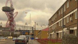 Houses on the Carpenters Estate near the Olympic Park