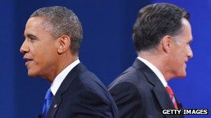 Barack Obama and Mitt Romney