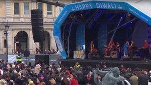 Diwali celebrations in Trafalgar Square