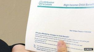 Child benefit letter