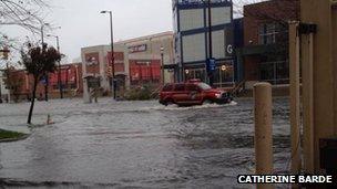 Flooded street, Atlantic City, 29 October 2012, Photo: Catherine Barde