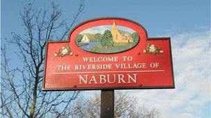 Naburn village sign