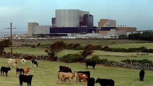 Wylfa nuclear power station on Anglesey