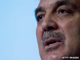 Turkish Preisdent Abdullah Gul at an event in London in November 2011