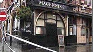 Mr McCartney was stabbed outside Magennis's bar in Belfast