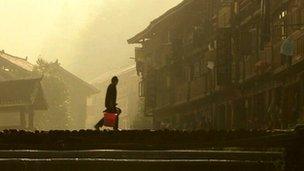 Village houses in Zhaoxing, Guizhou