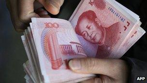 File photo: Chinese yuan