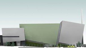 Artist's impression of waste incinerator