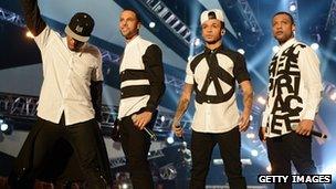 JLS at the Mobo Awards