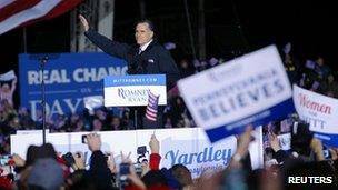 Mitt Romney in Morrisville, Pennsylvania (4 Nov 2012)