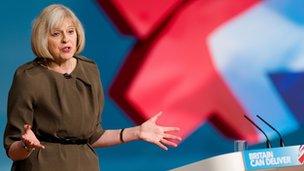 Home secretary Theresa May