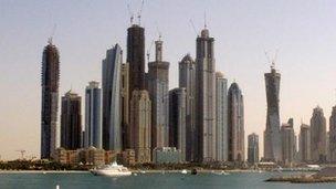 Dubai skyline in 2011