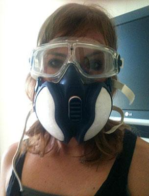 Theopi Skarlatos in mask