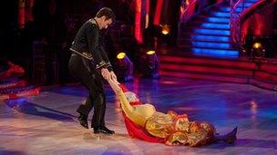 Anne Widdecombe and Anton DuBeke on Strictly Come Dancing