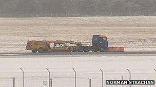 Runway clearing at Inverness