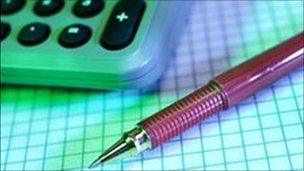 pen and calculator