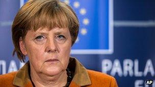 German chancellor Angela Merkel