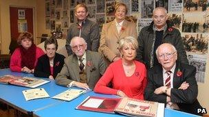 Survivors and relatives of those who were killed in the 1987 Remembrance Day bombing in Enniskillen