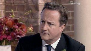 David Cameron on ITV1's This Morning