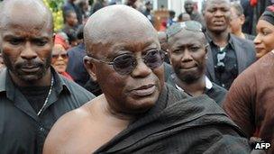 Ghana's main opposition leader Nana Akufo-Addo (October 2012)