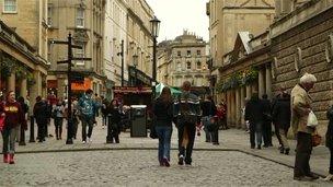 Bath city centre