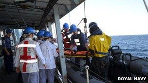 HMS Montrose hospital ship trial, November 2012