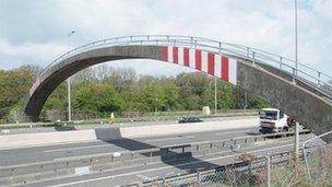 Footbridge over the M5