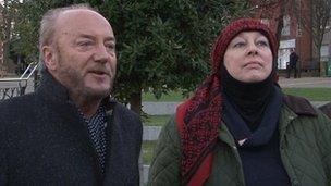 Yvonne Ridley and George Galloway