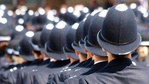 Police passing out parade, Hendon