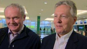 Martin McGuinness and Peter Robinson