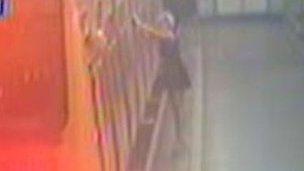 A picture of Georgia Varley taken from CCTV at James Street station