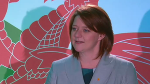 Plaid Cymru leader Leanne Wood