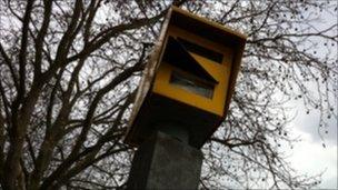 Speed camera on Hotwells Road in Bristol