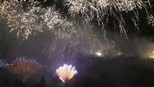 Edinburgh's Hogmanay fireworks