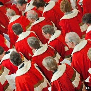 House of Lords, Lords in ceremonial robes