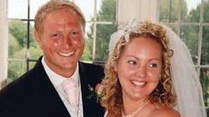 Sgt Nightingale and his wife Sally on their wedding day