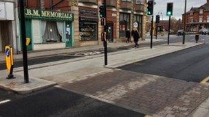 The Haywood Street crossing